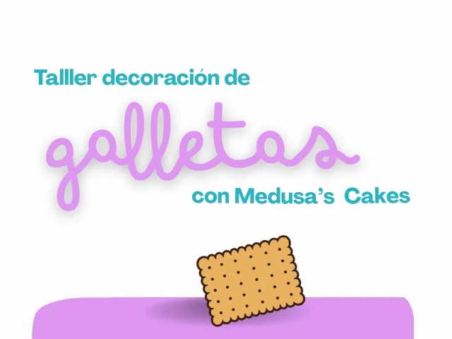 Cartel de Decoración de galletas con Medusa’s Cakes