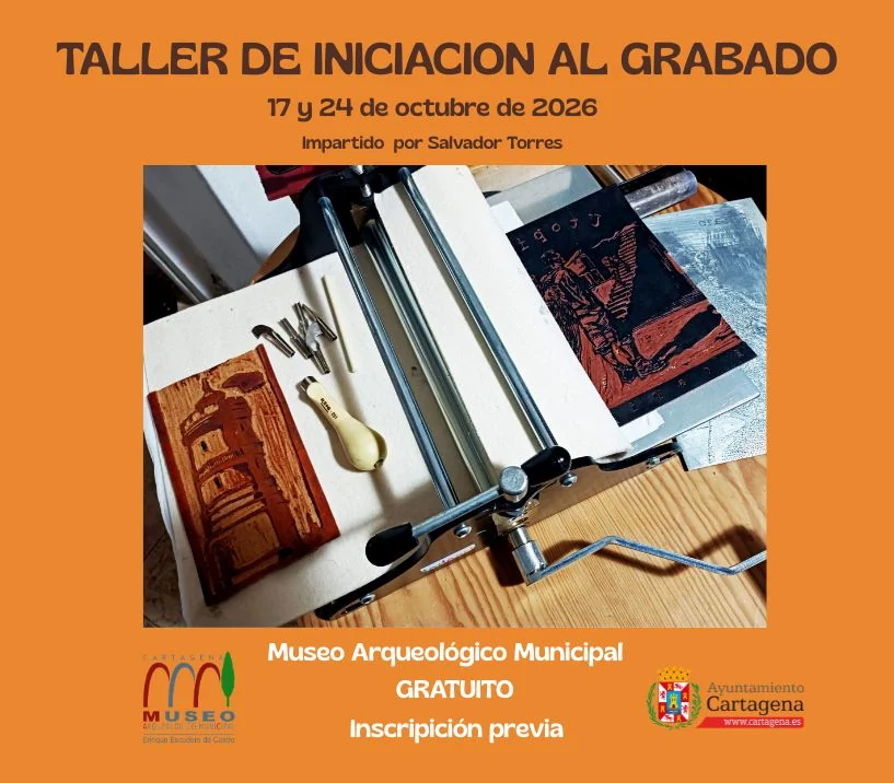 Cartel de Taller de iniciación al grabado