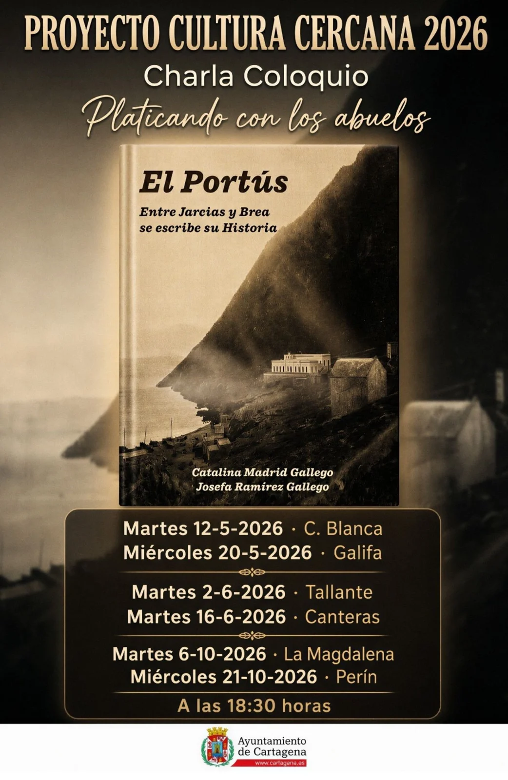 Imagen oficial de El Portús, entre jarcias y brea · Presentaciones de octubre