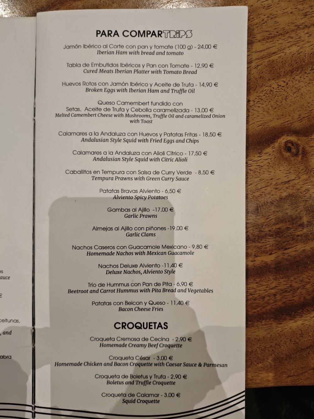 Alviento Restaurante (1r planta) · carta, página 4