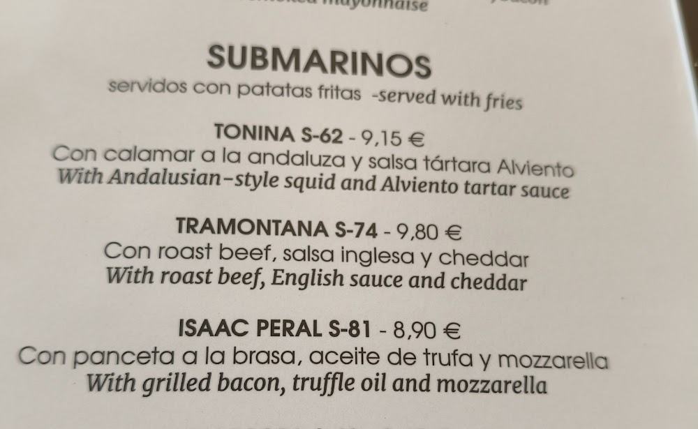 Alviento Restaurante (1r planta) · carta, página 5