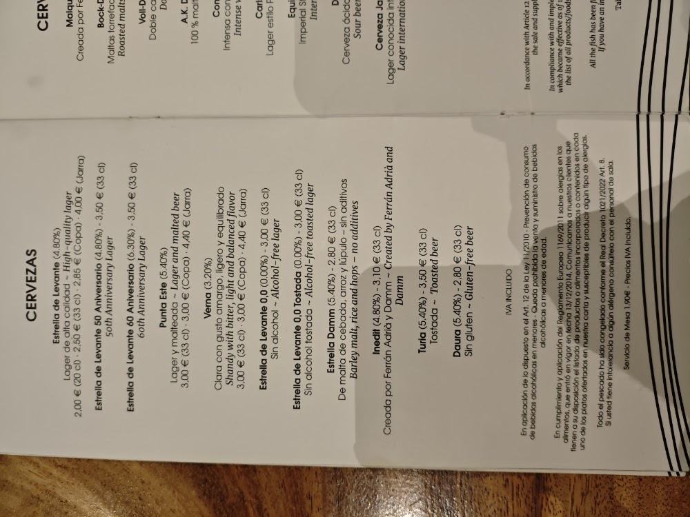 Alviento Restaurante (1r planta) · carta, página 6