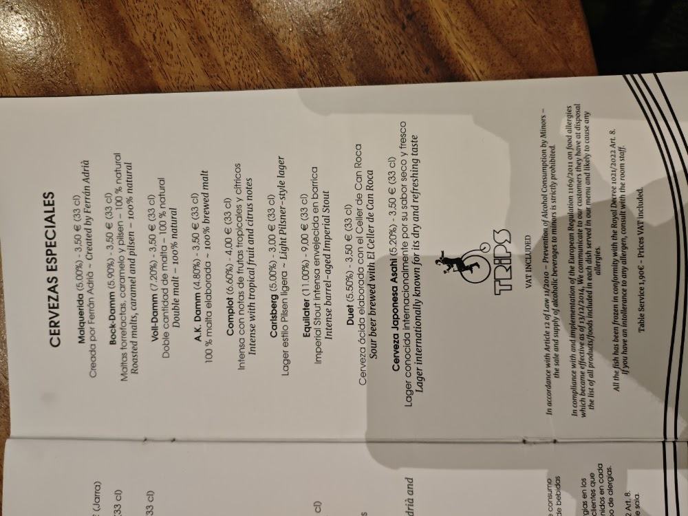Alviento Restaurante (1r planta) · carta, página 8