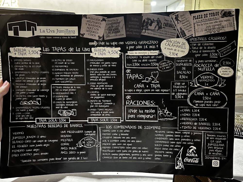 Bodega La Fuente · carta, página 4
