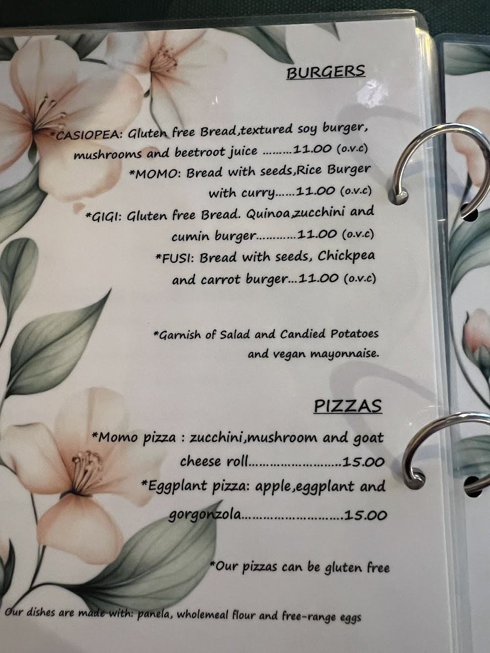 Chef Momo · carta, página 3