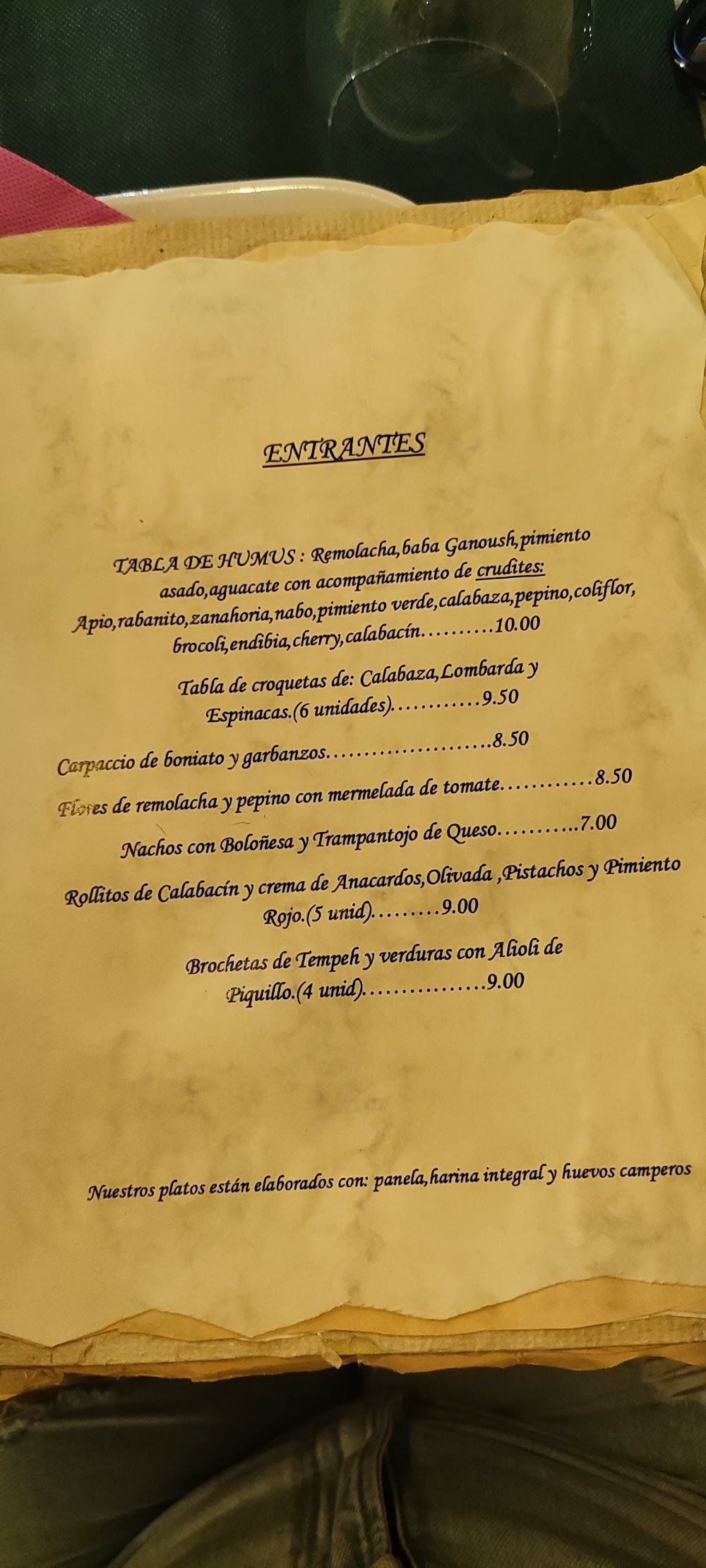 Chef Momo · carta, página 7