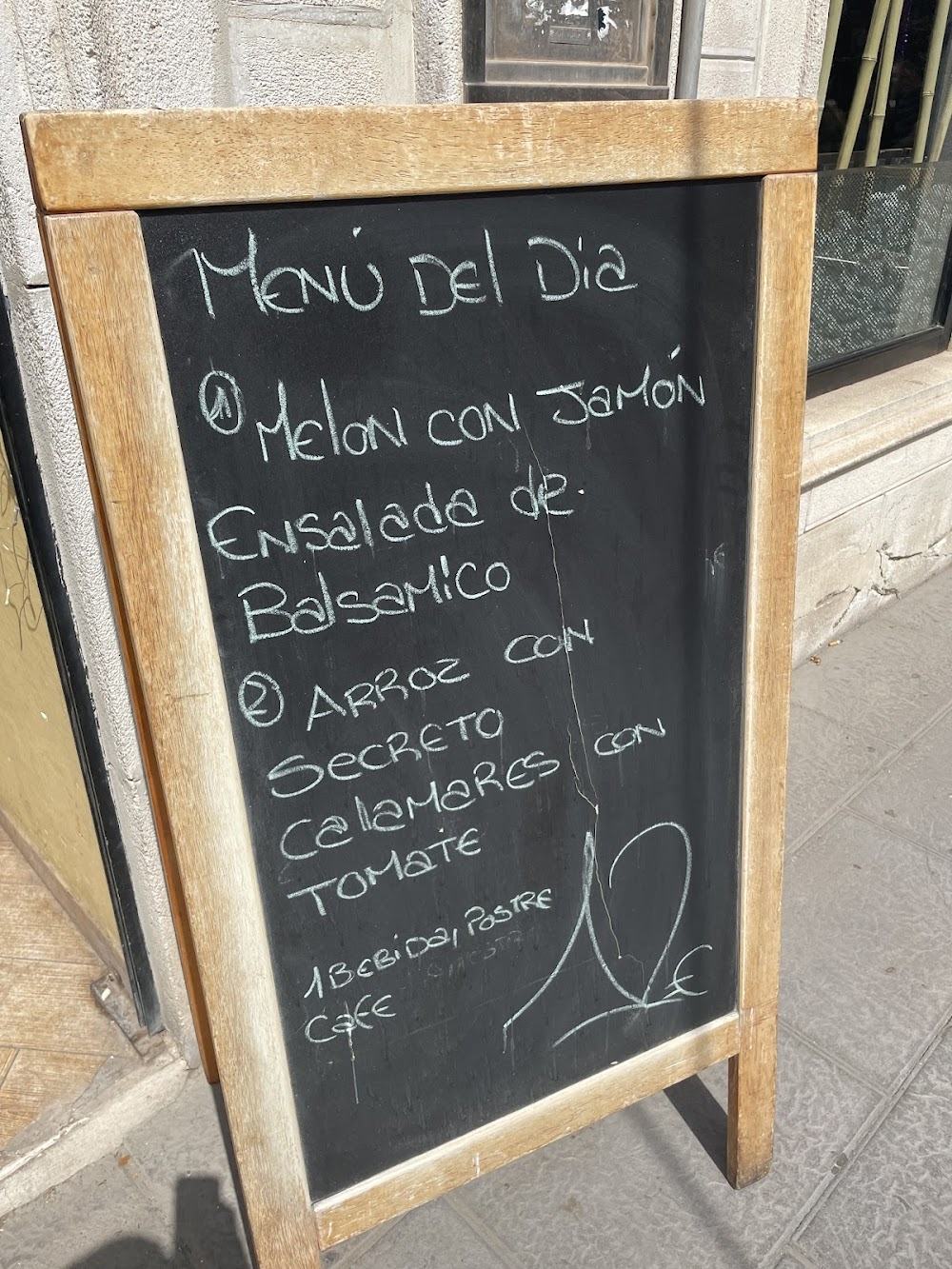 El Viejo Almacen · carta, página 9