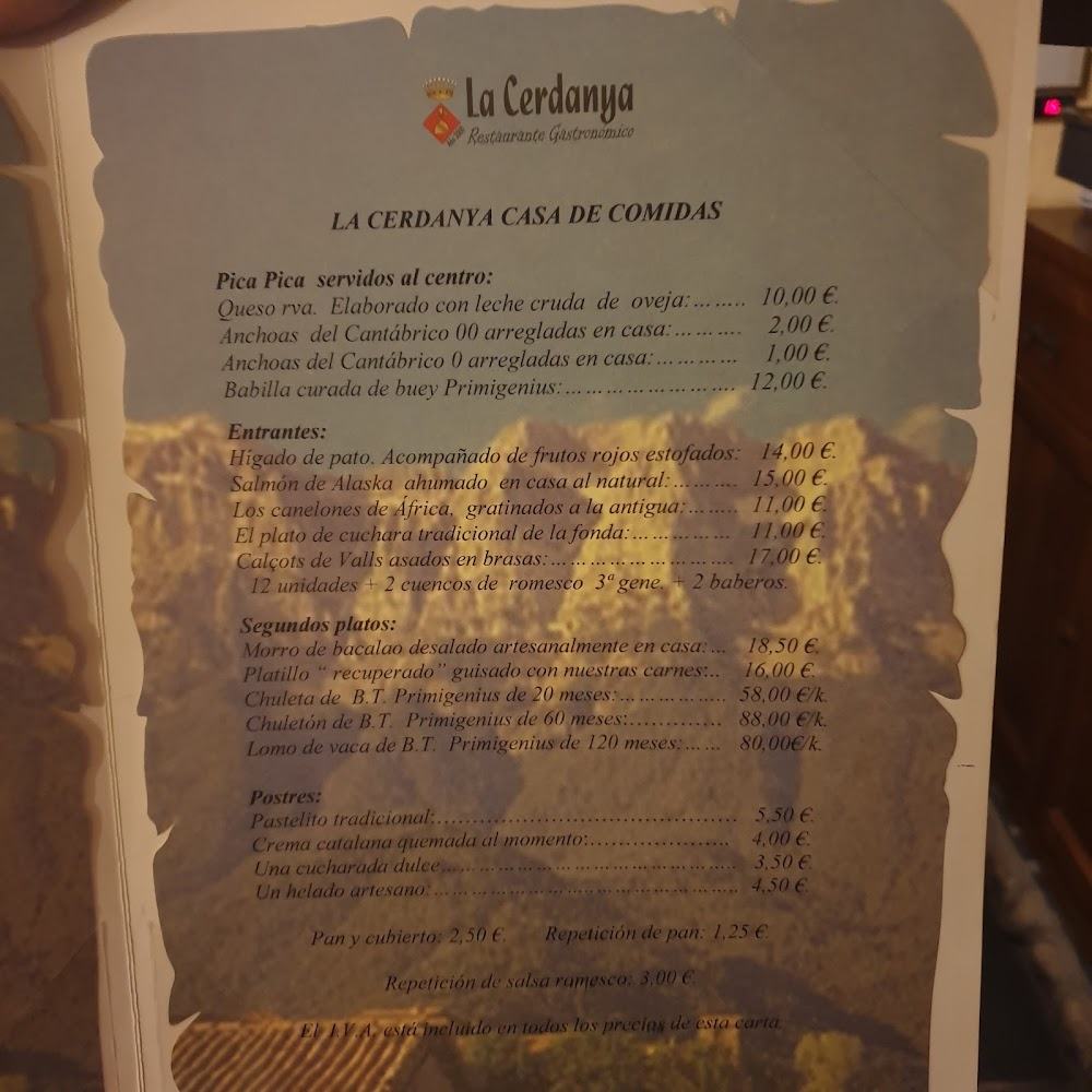 La Cerdanya · carta, página 1