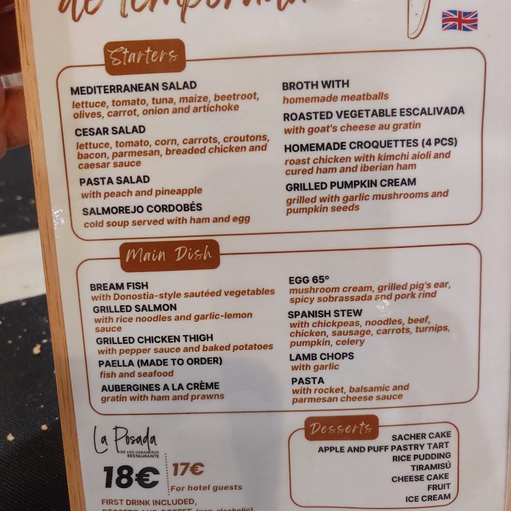 La Posada de los Habaneros · carta, página 6