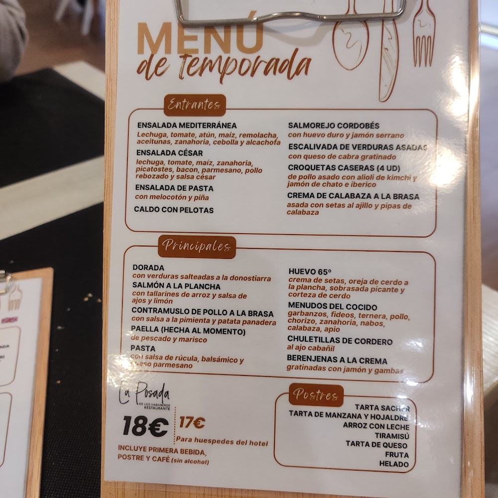 La Posada de los Habaneros · carta, página 8