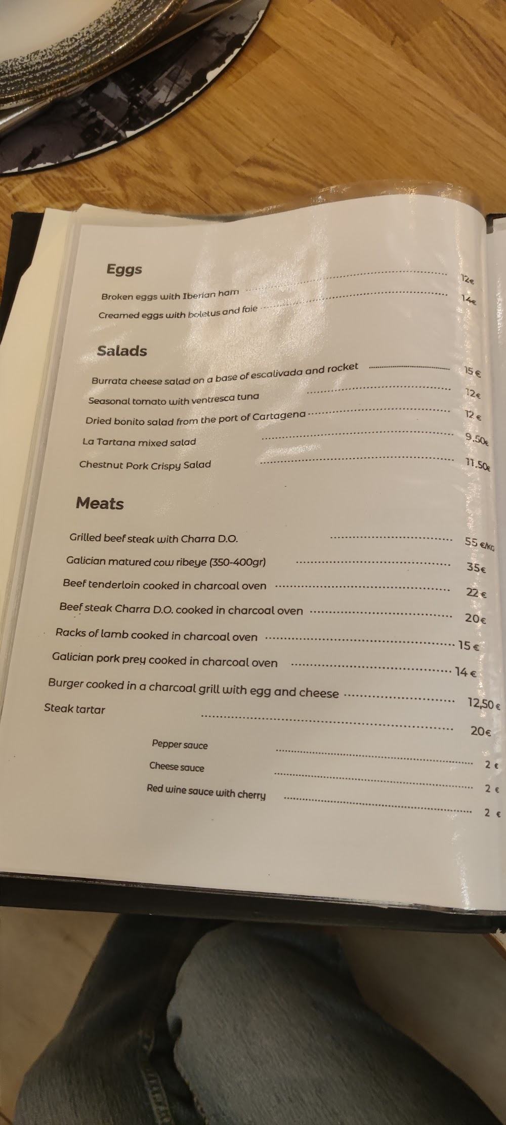 Restaurante La Tartana · carta, página 10
