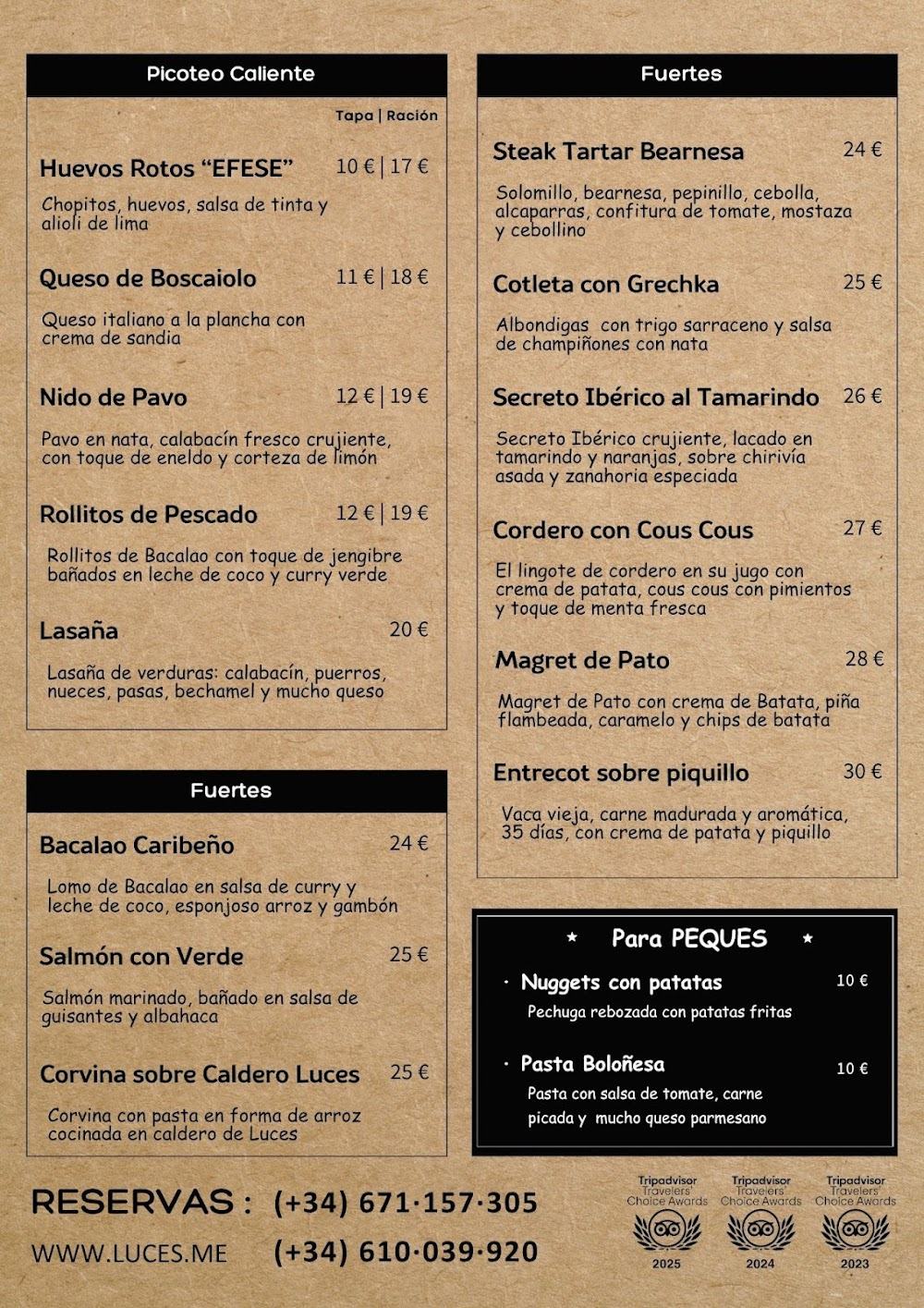 Luces · carta, página 2