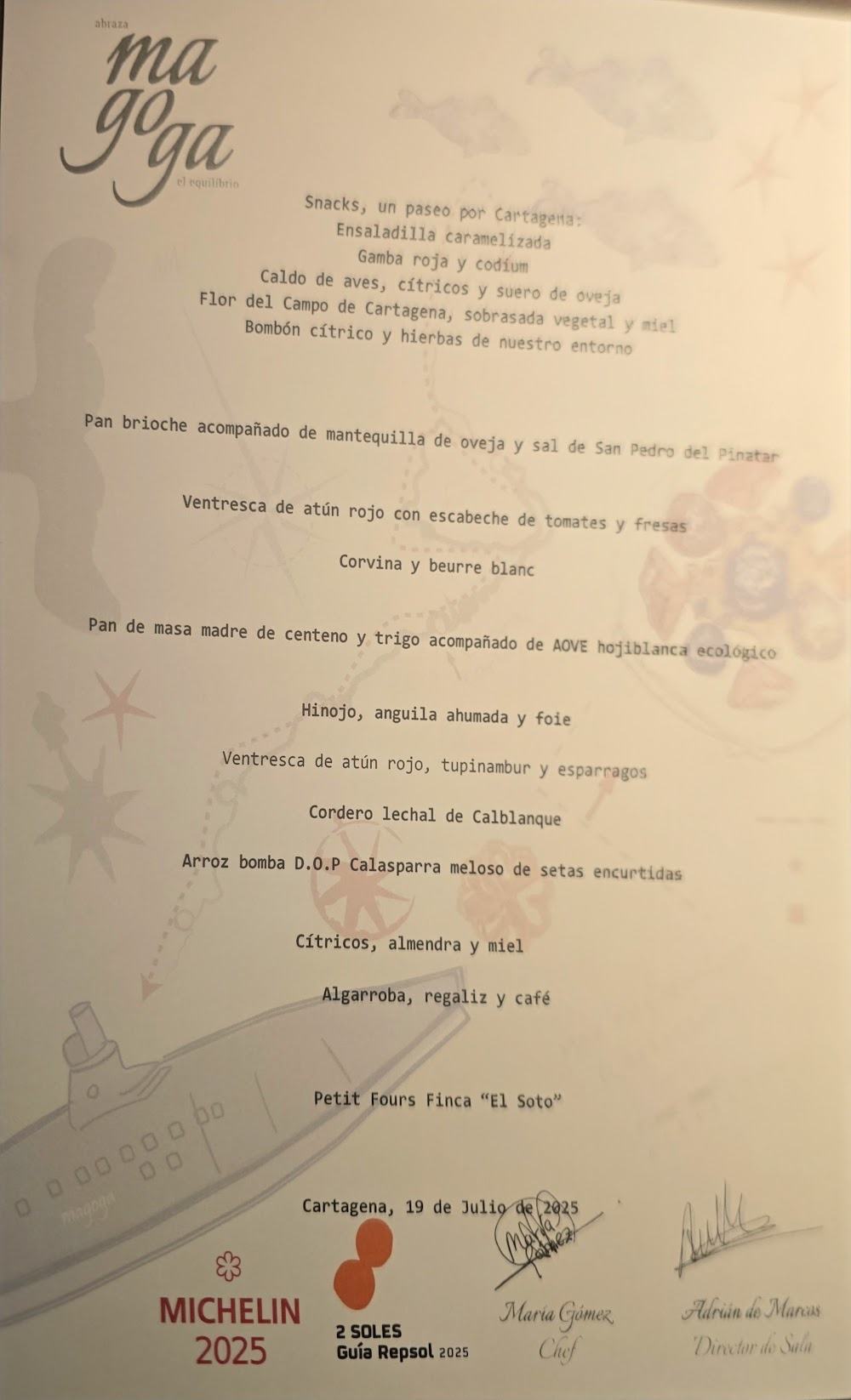 Magoga · carta, página 1