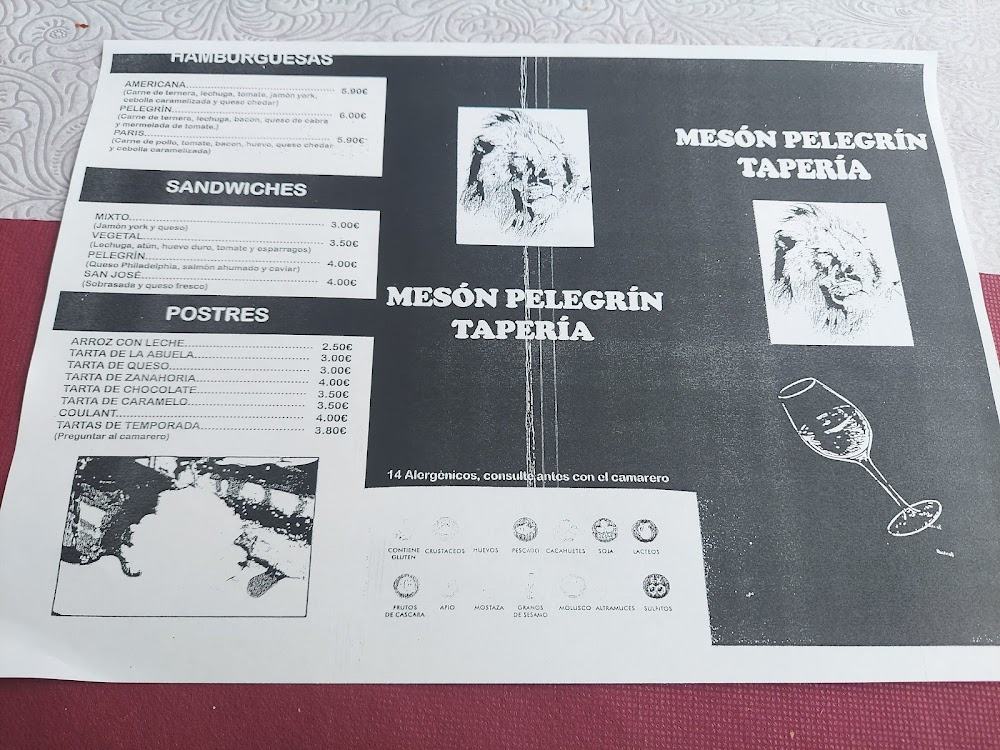 Mesón Fénix · carta, página 7