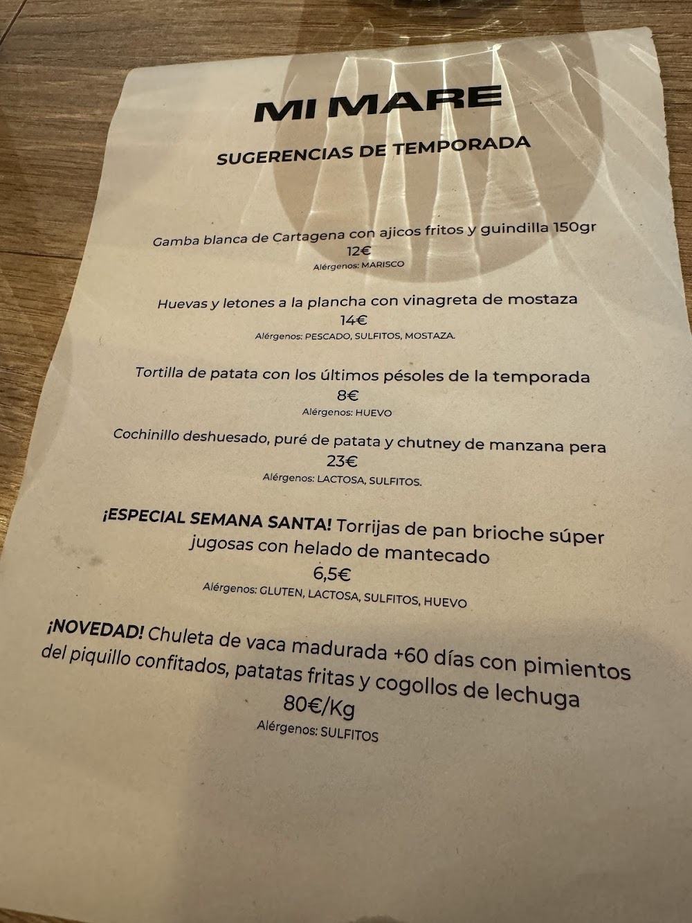 Mi Mare · carta, página 7