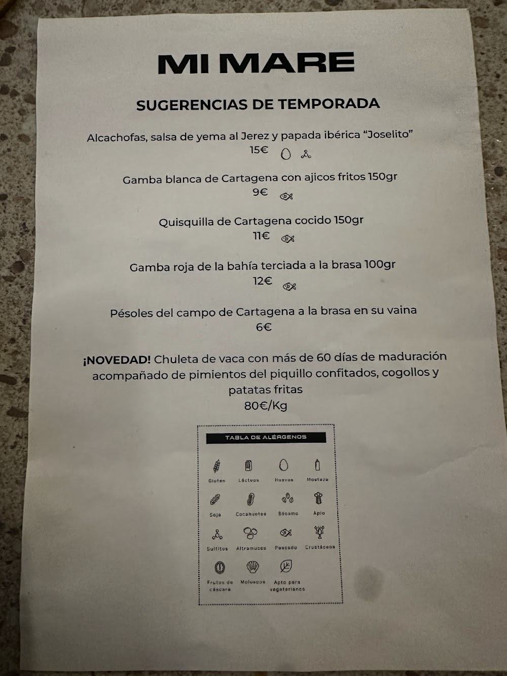 Mi Mare · carta, página 8