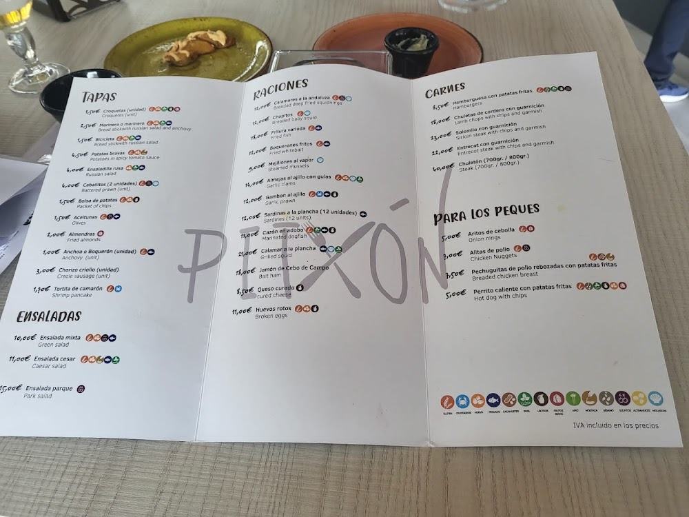 PITXÓN Restaurante Bar · carta, página 2