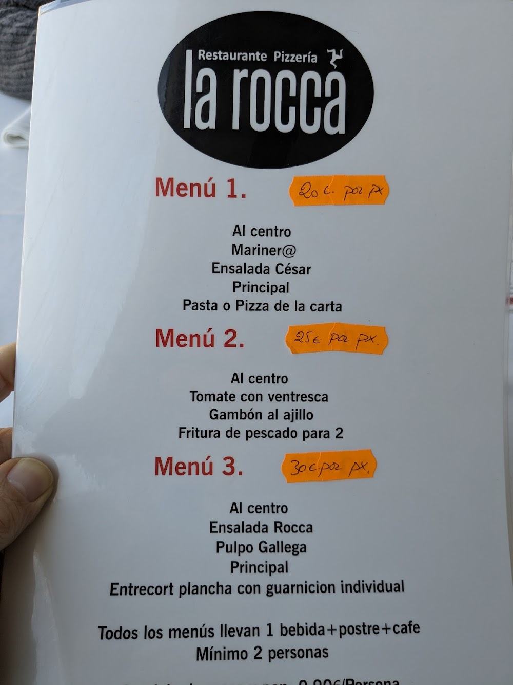 Restaurante La Rocca Restaurante Mediterráneo · carta, página 10