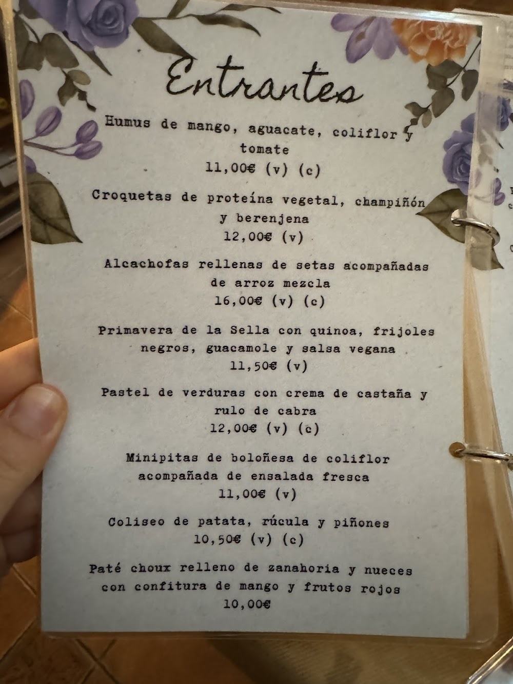 Restaurante La sella · carta, página 5