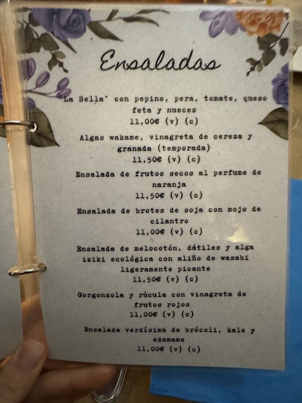 Restaurante La sella · carta, página 6