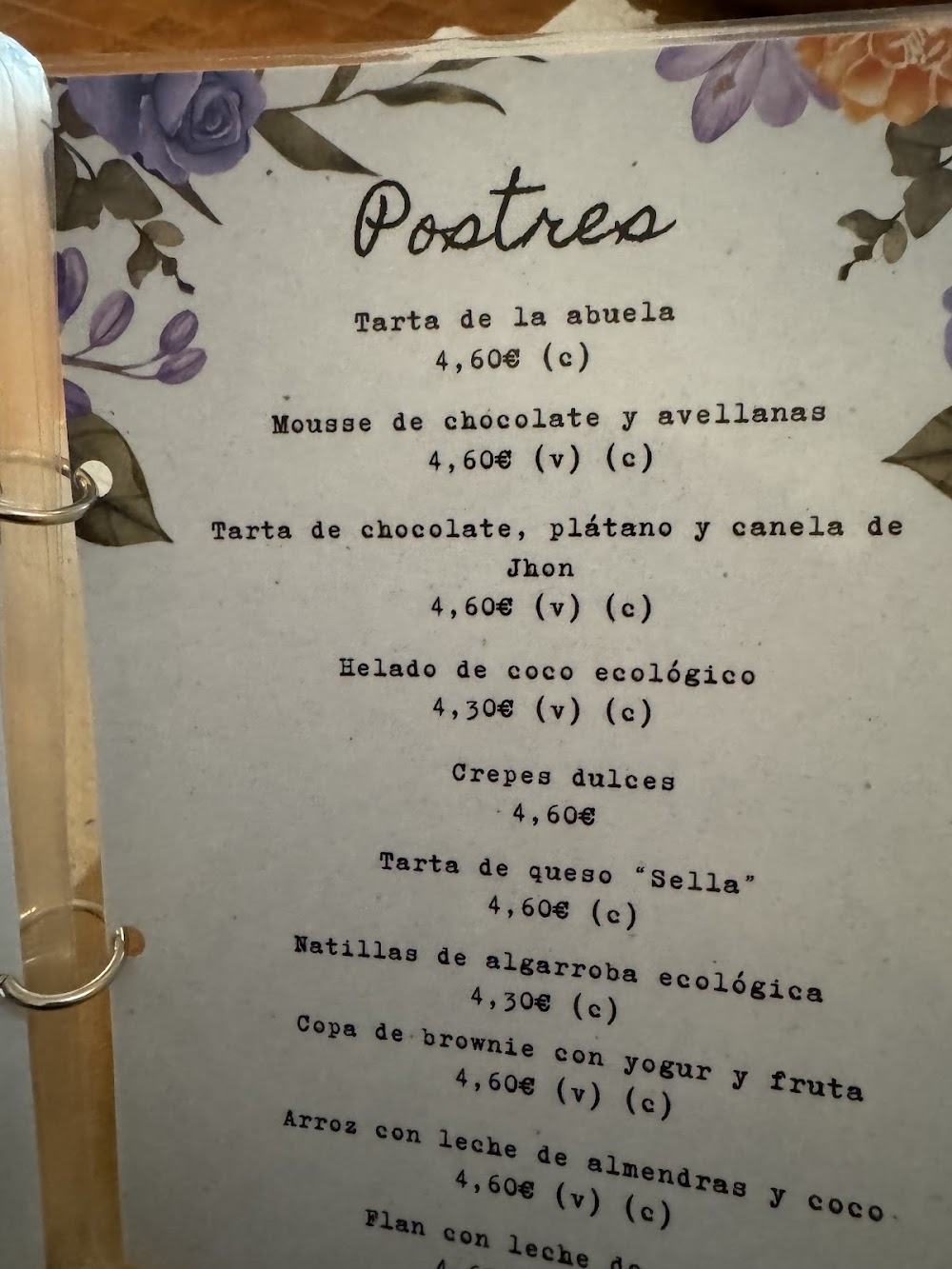 Restaurante La sella · carta, página 10