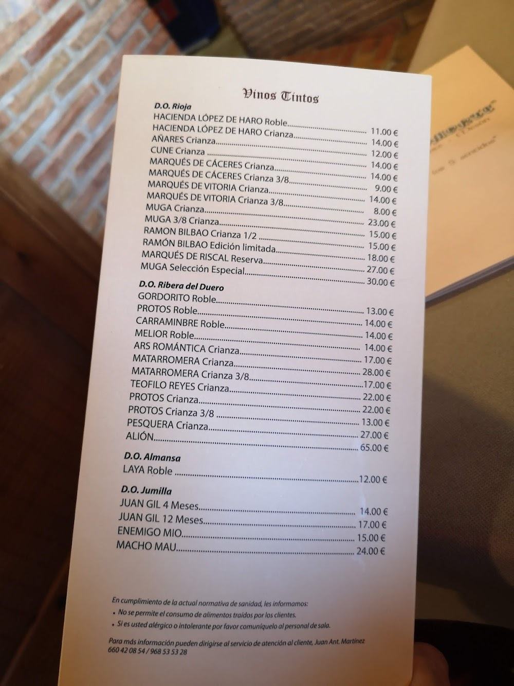 Restaurante Sacromonte · carta, página 7