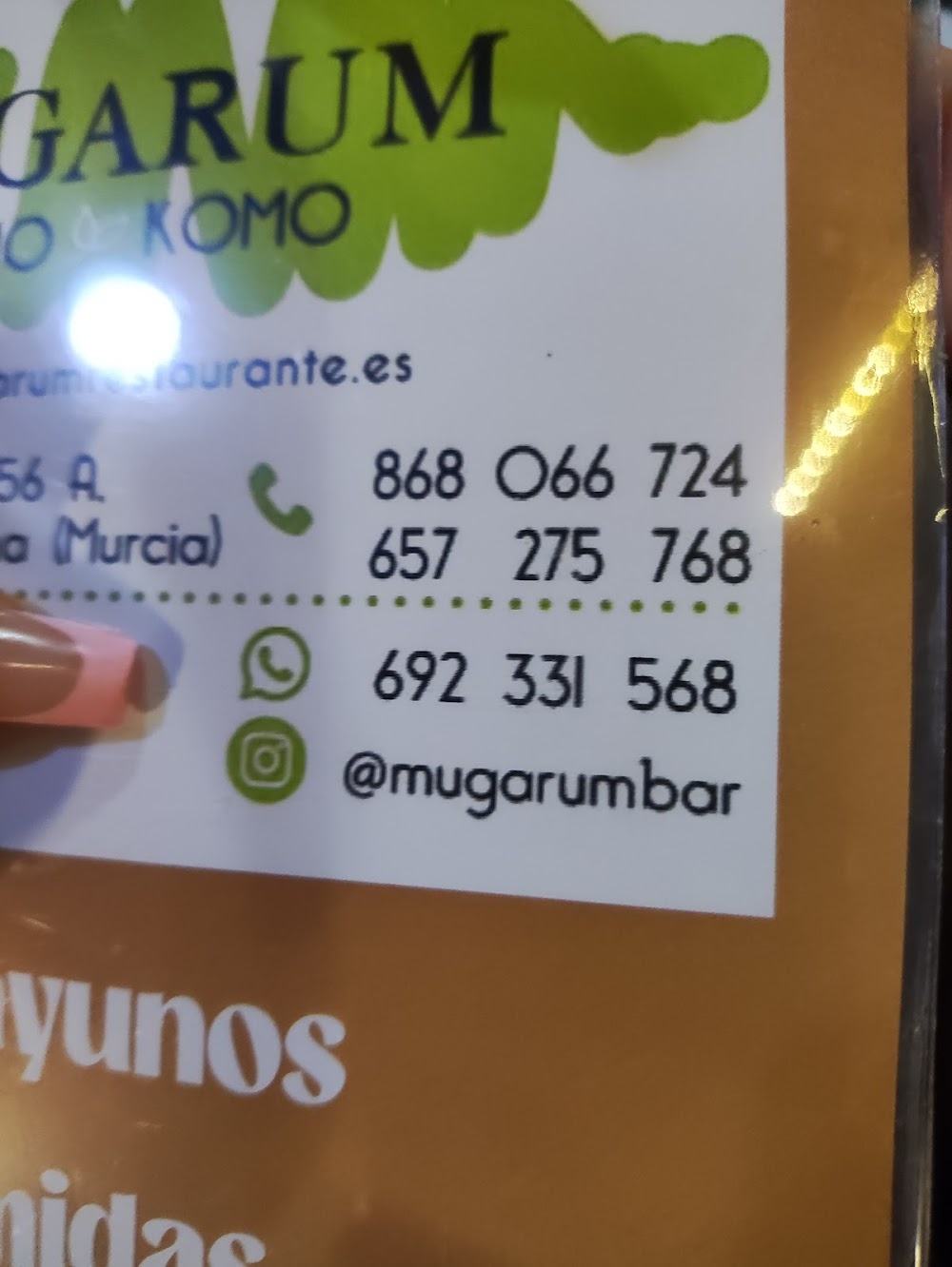 Restaurante tipicos en Cartagena / Mugarum KÓMO KOMO / Exquisito y Saludable · carta, página 8