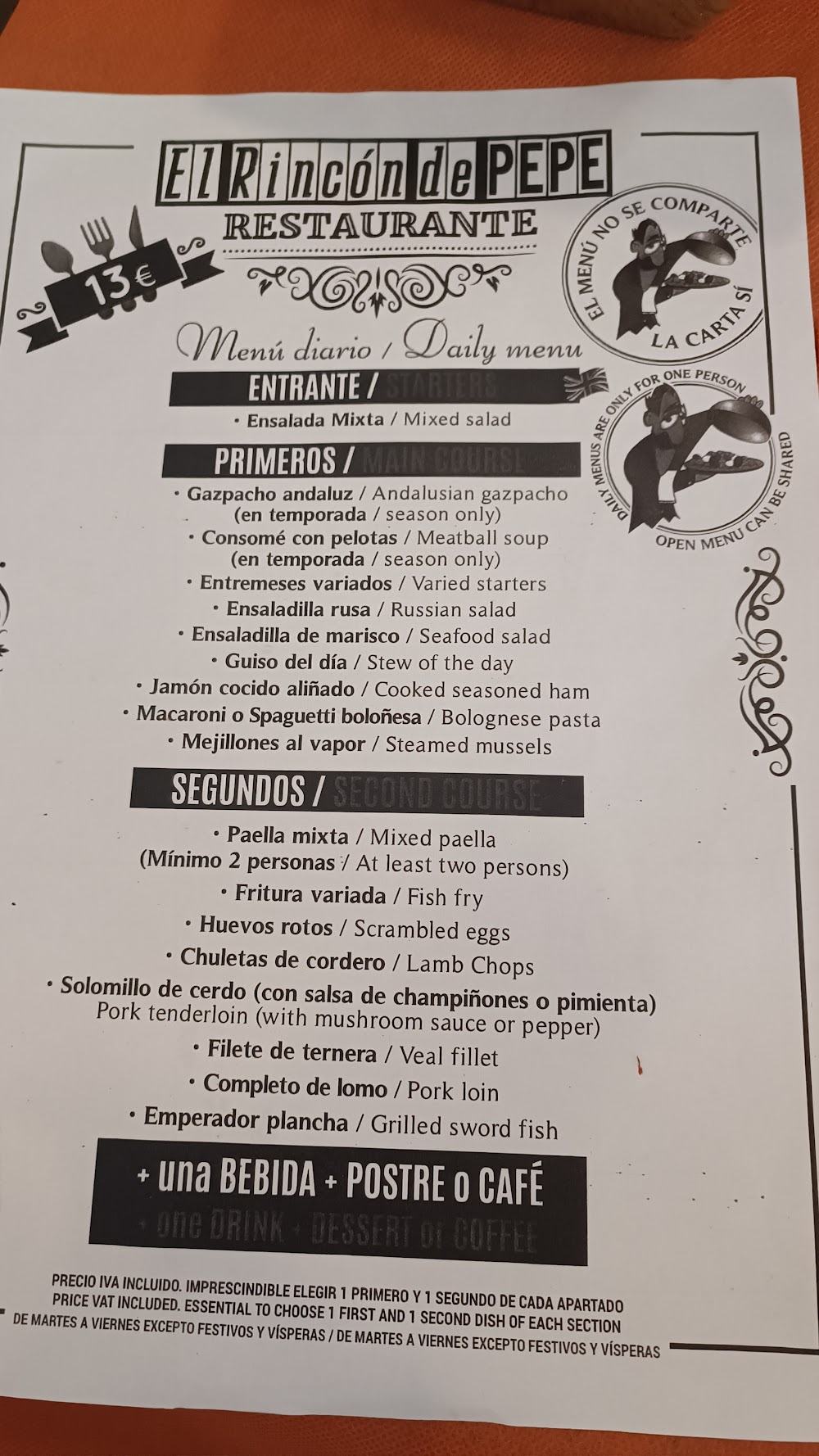 Rincón De Pepe (CARTAGENA) · carta, página 3