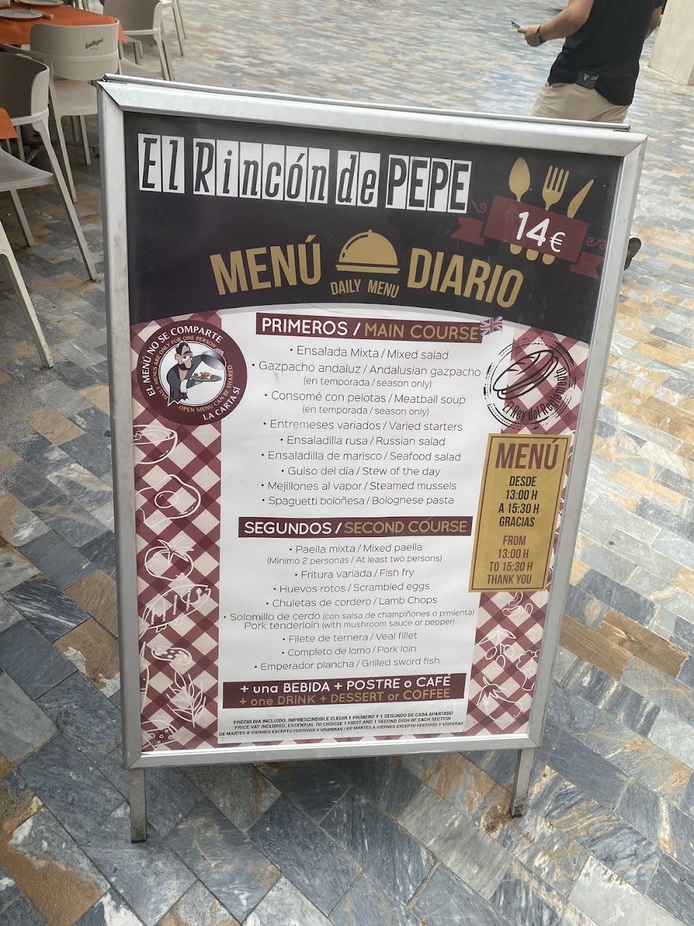 Rincón De Pepe (CARTAGENA) · carta, página 8
