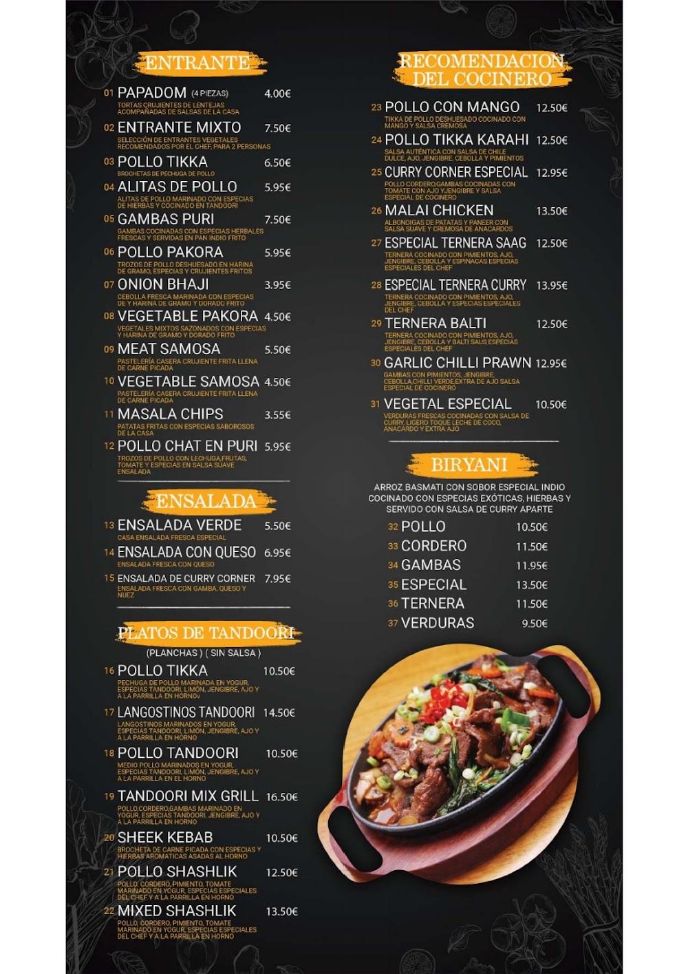 The Curyy Corner · carta, página 6