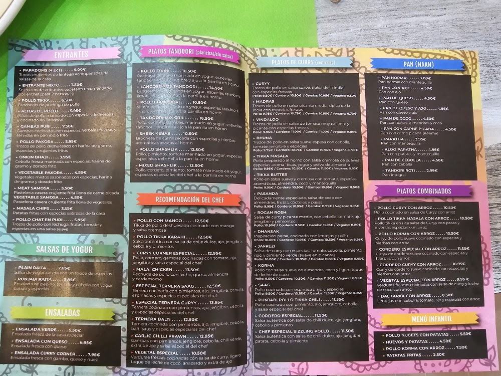 The Curyy Corner · carta, página 7