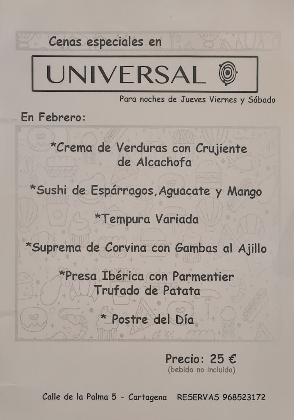 Universal · carta, página 3