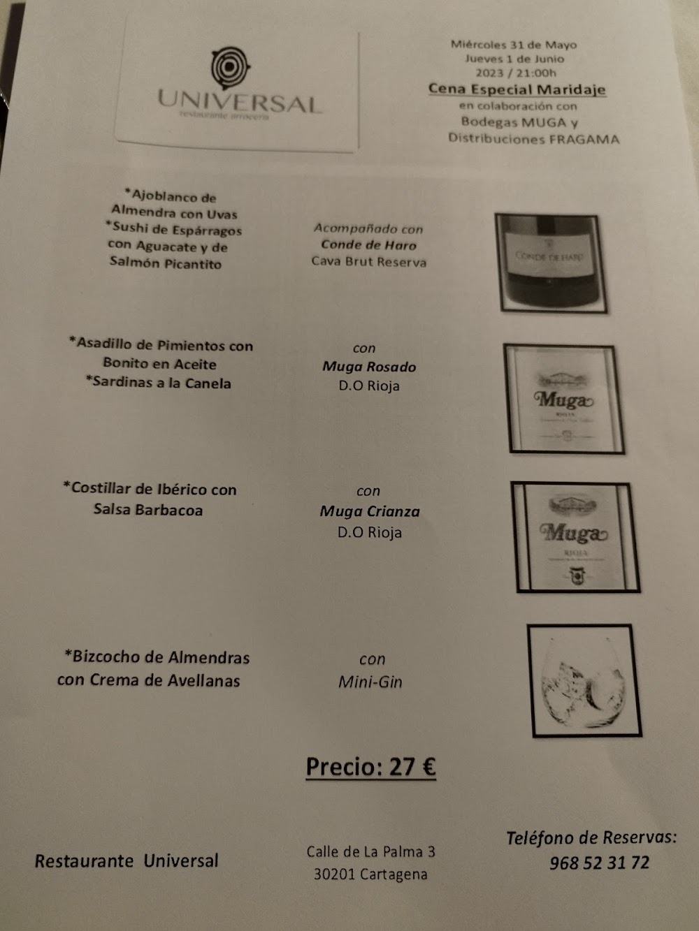 Universal · carta, página 9