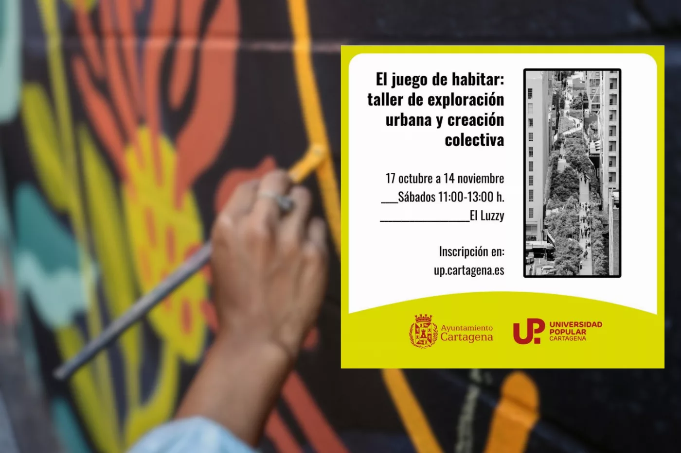 Imagen de la fuente asociada a: La Universidad Popular de Cartagena pone en marcha un taller de exploración urbana y creación colectiva