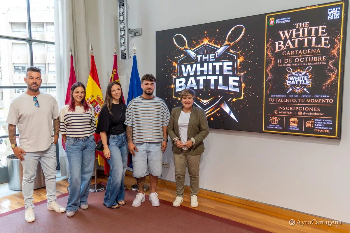 Imagen de la fuente asociada a: Cartagena acoge The White Battle, una competición de barbería que impulsa el talento y la colaboración empresarial