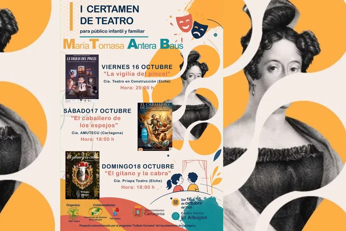 Imagen de la fuente asociada a: El Albujón celebra del 16 al 18 de octubre el I Certamen de Teatro 'María Tomasa Antera Baus'