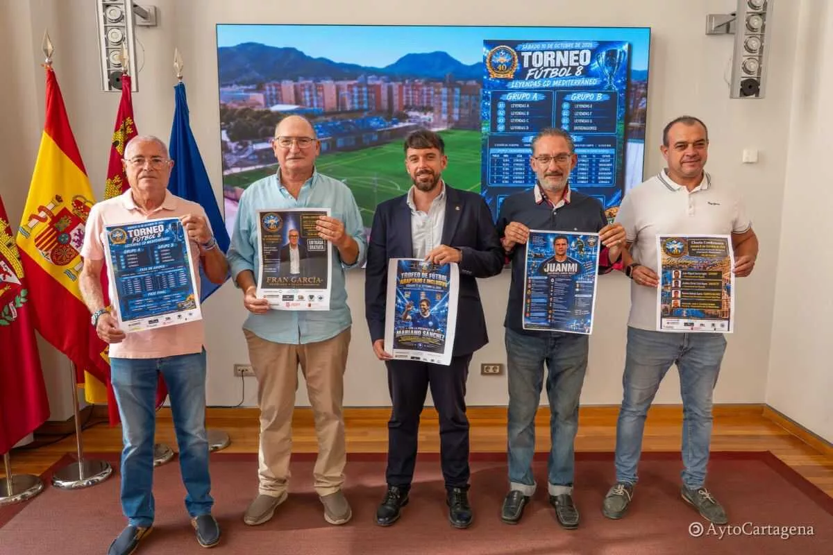 Imagen de la fuente asociada a: El CD Mediterráneo celebra 40 años de fútbol base en Cartagena con torneos, homenajes y encuentros con futbolistas internacionales