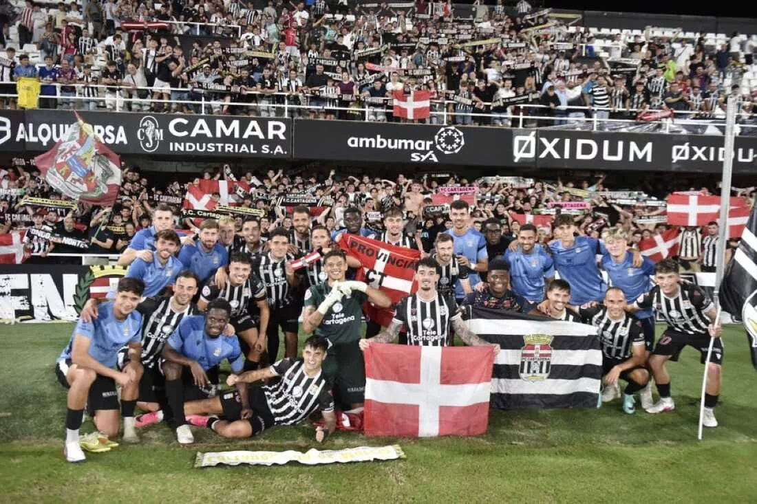 Imagen de la fuente asociada a: Video resumen del triunfo del FC Cartagena en el derbi 1-0 al R. Murcia