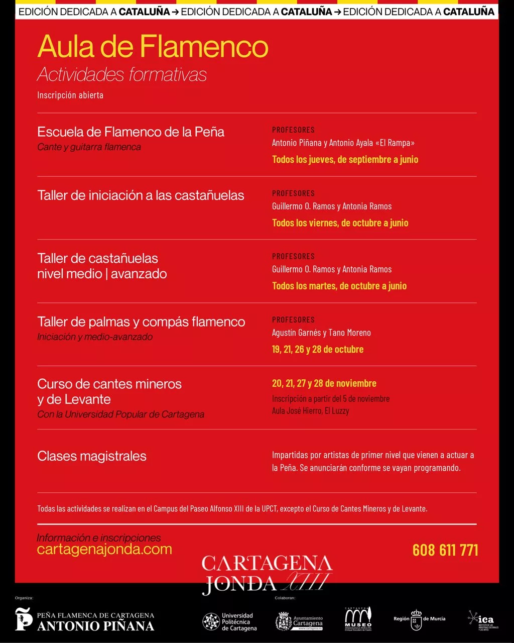 Imagen de la fuente asociada a: La Peña Flamenca Antonio Piñana abre en Cartagena sus cursos de castañuelas, compás, cante y guitarra