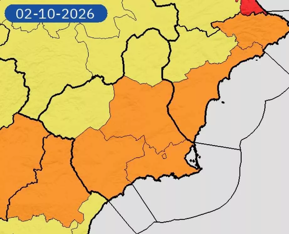 Imagen de la fuente asociada a: Alerta naranja en Cartagena este viernes por fuertes lluvias y tormentas de hasta 40 litros en una hora