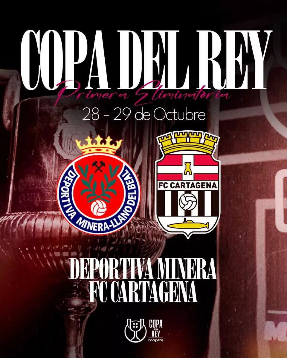 Imagen de la fuente asociada a: El FC Cartagena se medirá a la Deportiva Minera en un derbi cartagenero en la Copa del Rey