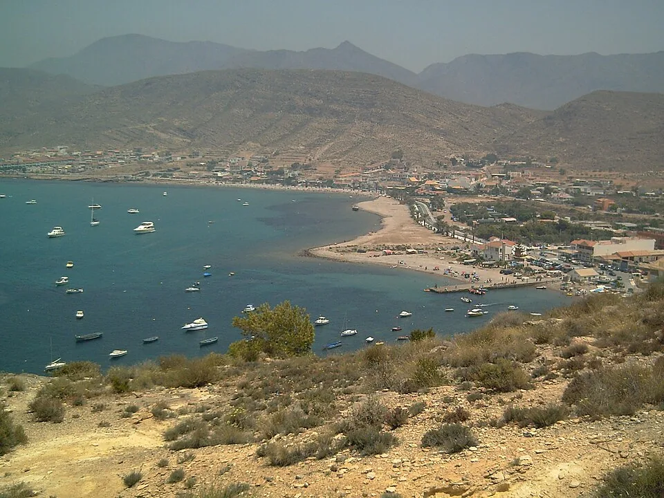 Panorámica de las playas de La Azohía, Cartagena, en 2006